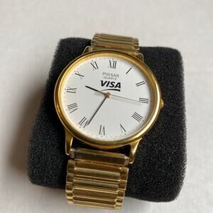 Vintage Pulsar by Seiko Mens Watch visa logo rare